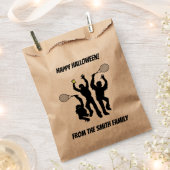 ゾンビテニス選手ハロウィーン フェイバーバッグ (クリップ留めされた状態)