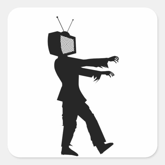 ゾンビテレビ スクエアシール (正面)