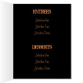 ゾンビディナーメニュー面白いハロウィーンパーティー小道具 (内側(右))