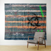 ゾンビトキシックゾーンハロウィンコスチュームパーティーの写真 タペストリー (インサイチュ(横))