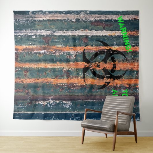 ゾンビトキシックゾーンハロウィンコスチュームパーティーの写真 タペストリー (インサイチュ(横))