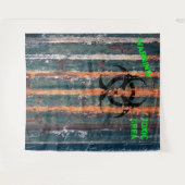 ゾンビトキシックゾーンハロウィンコスチュームパーティーの写真 タペストリー (正面(横))