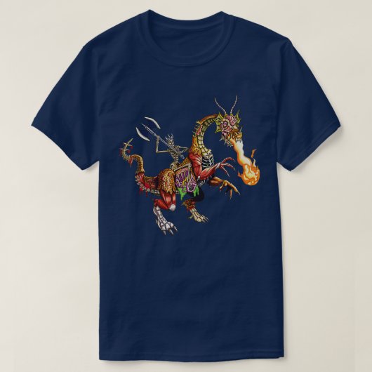 ゾンビドラゴンクラシックライダーTシャツ Tシャツ (デザイン正面)