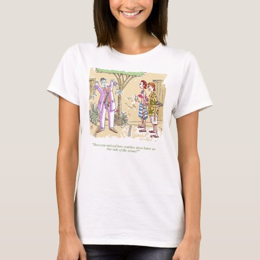 ゾンビドレスより良い女性の白いTシャツ Tシャツ (正面)