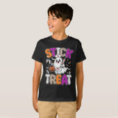 ゾンビナース 血液採取 スティック・オア・トリート 看護師の幽霊 Tシャツ (正面フル)