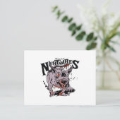 ゾンビネズミの生き物ハロウィン実在悪夢 ポストカード (スタンド正面)