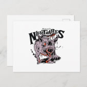 ゾンビネズミの生き物ハロウィン実在悪夢 ポストカード (正面/裏面)