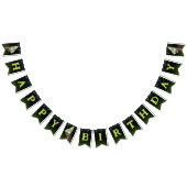 ゾンビハッピーバースデーボーイハロウィンモンスターズ バンティングフラッグ (全)