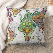 ゾンビハロウィンオンワールドマオ装飾用クッション クッション (ブランケット)