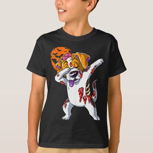 ゾンビハロウィンドッグ Tシャツ (正面)