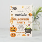 ゾンビハロウィンパーティーの招待状 招待状 (スタンド正面)