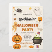 ゾンビハロウィンパーティーの招待状 招待状 (正面/裏面)