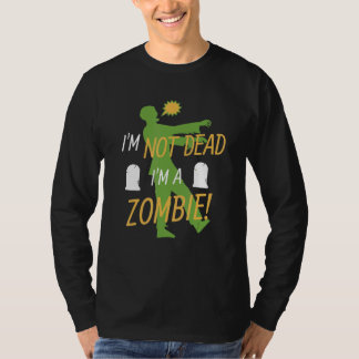 ゾンビハロウィン 私は死んでいない ゾンビです Tシャツ
