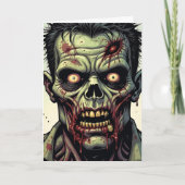 ゾンビハロウィーン | ページ内の色付け カード (正面)