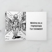 ゾンビハロウィーン | ページ内の色付け カード (内部)