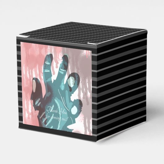 ゾンビハローウィンパーティお気に入り フェイバーボックス (正面サイド)