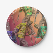 ゾンビハローウィンパーティ紙プレート ペーパープレート (正面)