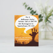ゾンビハローウィンパーティ 招待状 (スタンド正面)