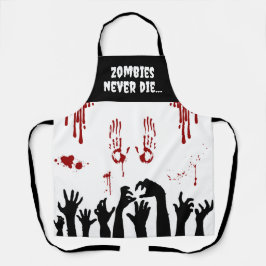 ゾンビハンズアンドブラッド（ばちゃばちゃ）跳ねるホラー エプロン