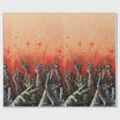 ゾンビハンズラッピング紙 ラッピングペーパー (フラット)