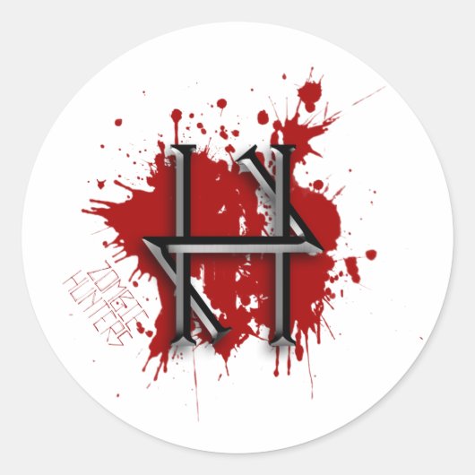 ゾンビハンターステッカー ラウンドシール (正面)