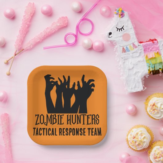 ゾンビハンターズ戦術対応チーム ペーパープレート (パーティー)