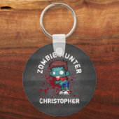 ゾンビハンターブラッド(ばちゃばちゃ)跳ねる不気味カッコいい キーホルダー (正面)