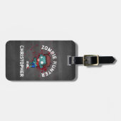 ゾンビハンターブラッド(ばちゃばちゃ)跳ねる不気味カッコいい ラゲッジタグ (正面横)