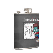 ゾンビハンターブリュー怖カッコいいいパーソナライズされた フラスク (右)