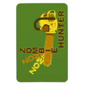 ゾンビハンターマグネット（緑の背景） マグネット (縦)