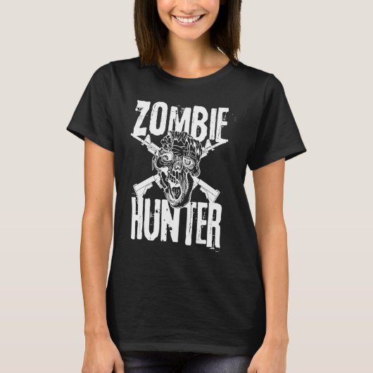 ゾンビハンター・ハロウィンコスチュームのアイデア Tシャツ (正面)