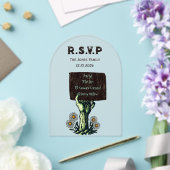 ゾンビハンドゴシックハロウィーン アクリル招待状 (インサイチュ (ウェディング))