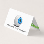 ゾンビハンドメイドハロウィンテント折り名刺 名刺 (裏面)