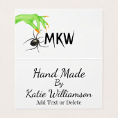 ゾンビハンドメイドハロウィンテント折り名刺 名刺 (内部フラット)