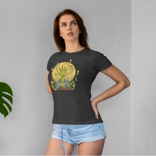 ゾンビハンド幽霊墓地 Tシャツ