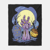 ゾンビハンド ハロウィン  フリースブランケット (正面)