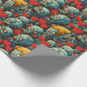 ゾンビバレンタインデー ラッピングペーパー (角)