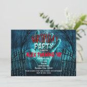 ゾンビバースデーパーティ招待状 招待状 (スタンド正面)