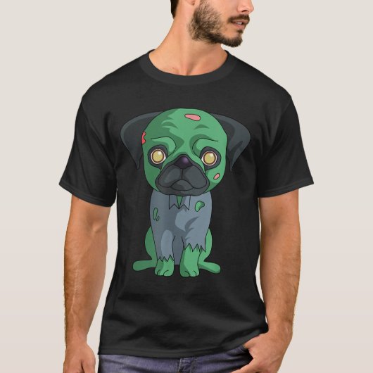 ゾンビパグ Tシャツ (正面)