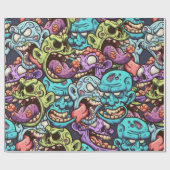 ゾンビパターン ラッピングペーパー (フラット)