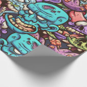 ゾンビパターン ラッピングペーパー (角)