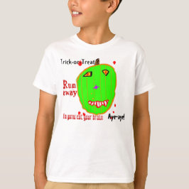 ゾンビパンプキンのトリック・オア・トリート Tシャツ