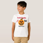 ゾンビパンプキンハロウィーン ブー Tシャツ (正面フル)