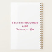 ゾンビパーソナライズされたコーヒー疲れモムズクラブ予測できな プランナー手帳 (裏面)