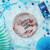 ゾンビパーソナライズされた血紙プレート ペーパープレート (パーティー)