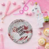 ゾンビパーソナライズされた血紙プレート ペーパープレート (パーティー)