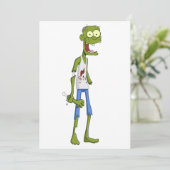 ゾンビパーティの招待状 – ハロウィンカード シーズンカード (スタンド正面)