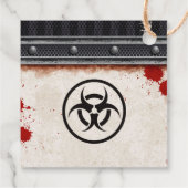 ゾンビパーティーのサビた装飾 フェイバータグ (裏面)