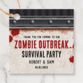 ゾンビパーティーのサビた装飾 フェイバータグ (正面)