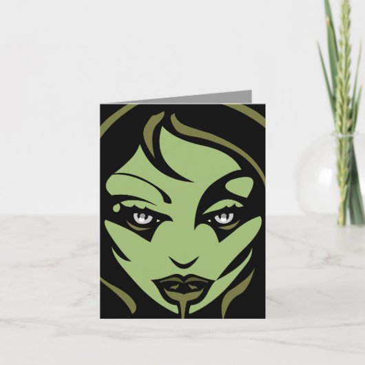 ゾンビパーティーの招待状 カスタムハロウィンカード サンキューカード (正面)